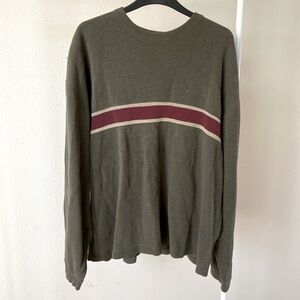vintage khaki abercrombie & fitch oversized sweatshirt